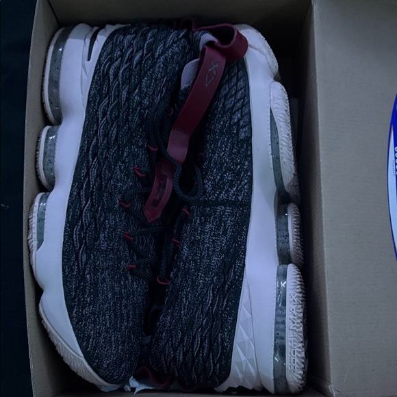 Nike Other - Nike LeBron 15 Black and White with Red Accents